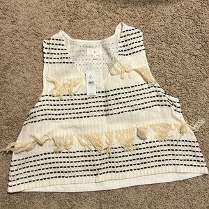 NWT Lou & Grey sleeveless crop top. Large.
